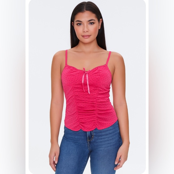 Victoria's Secret Size S Y2K Bustier Cami Sexy Little Thing Pink Coquette Bow - Picture 1 of 6